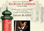 Les Jeudis Classiques, January 7, 2021: Sylvain BLASSEL