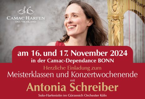 16-17 November: Masterclass and Concert with Antonia Schreiber