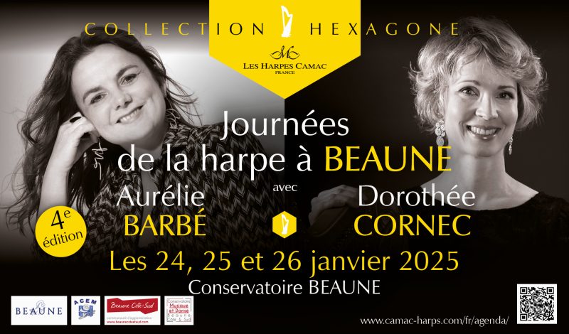 Les 24, 25 et 26 Janvier 2025, Collection Hexagone: Journées de la harpe à Beaune, 4e édition