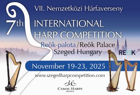 19-23 November 2025: 7th International Harp Competition in Szeged