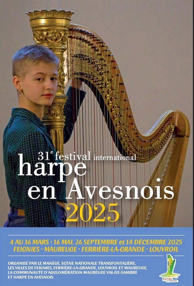 4 March to 16 March: 31st International Festival Harpe en Avesnois