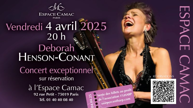 4 April: Deborah Henson-Consant in concert at the Espace Camac