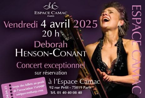 4 April: Deborah Henson-Consant in concert at the Espace Camac