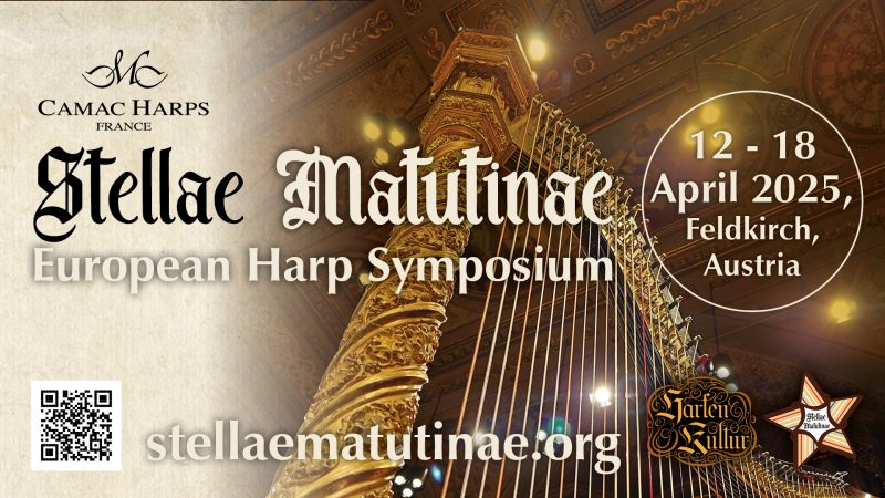 Du 11 au 18 avril 2025 : Symposium européen de la harpe « Stellae Matutinae »